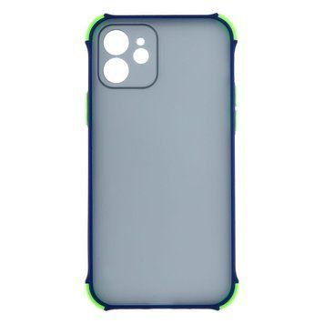 Силиконовый чехол TOTU Armor Dark with Frame для iPhone 12 Синий 208-00983 фото