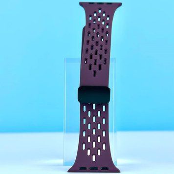 Силиконовый ремешок Sport Strap Magnet Buckle для Apple Watch 38/40/41 mm Dark Purple 212-02824 фото