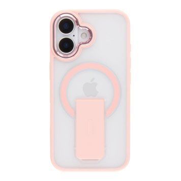 Чохол TPU+PC FlexGuard Magnetic Ring Stand для iPhone 16 Pink 757-00376 фото