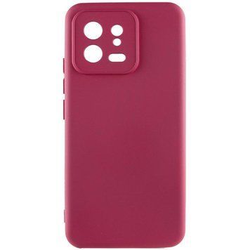 Чохол TPU GETMAN Liquid Silk Full Camera для Xiaomi 13 Pro Бордовий / Marsala ILSO-00000081489-1 фото