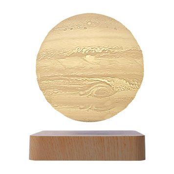 Магнитная левитирующая лампа HCNT Levitating Lamp Jupiter Light Wood Grain 656-03263 фото
