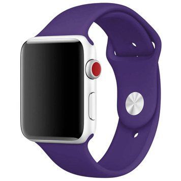 Силіконовий ремінець для Apple Watch Sport Band 42(ser.1-3)/44/45/46/49mm (S/M & M/L) 3pcs Amethyst 212-01238 фото