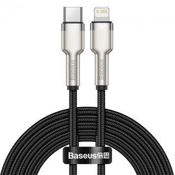 Кабель Baseus Cafule Series Metal Data Cable Type-C to iP PD 20W 2m Black CATLJK-B01 фото