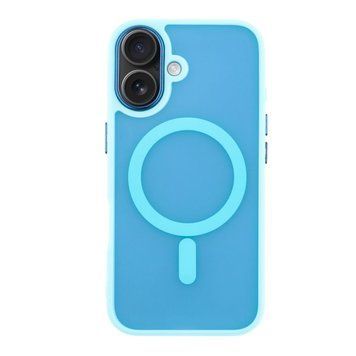 Чехол Space Magnetic Color з Magsafe для iPhone 16 Голубой 214-01428 фото
