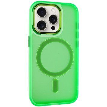 Чехол TPU+PC Lily with MagSafe для Apple iPhone 12 Pro / 12 (6.1") Neon Green 214-03640 фото