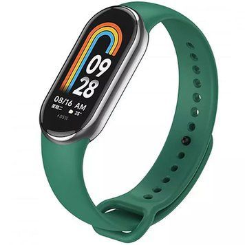 Силіконовий ремінець для Xiaomi Mi Band 8/9/10 Dark green 212-01342 фото