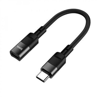 Кабель HOCO U107 Type-C male to iPhone female adapter cable(L=0.1m) Black 656-02526 фото