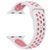 Силіконовий ремінець з перфорацією для Apple Watch 38/40/41 mm Біло-рожевий 212-00145 фото