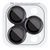 Захисне скло Metal Classic на камеру для Apple iPhone 16 Pro (6.3") / 16 Pro Max (6.9") Black 204-00453 фото