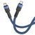 Кабель USB Hoco U110 60W Type-C to Type-C 1.2m Синій 209-00328 фото