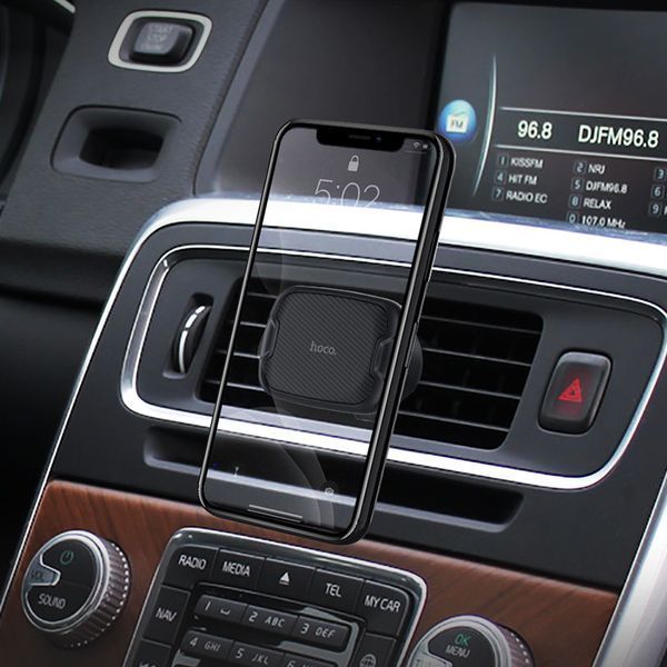 Автодержатель для телефона HOCO CA65 Sagittarius series air outlet magnetic car holder Black 6931474725431 фото