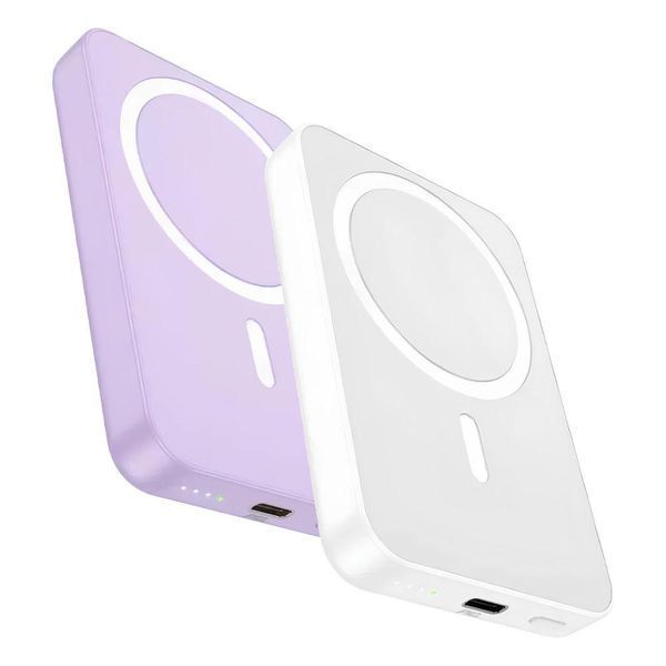 Power Bank Hoco J109 PD20W Easy Wireless Fast Charging 5000mAh Фіолетовий 656-01445 фото