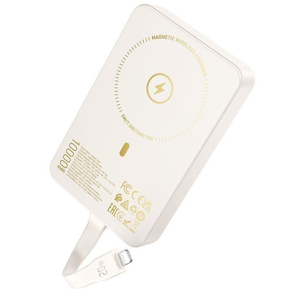 Power Bank Hoco Q24 Elegant 22.5W+PD20W з cable and magnetic 10000mAh Чорний 656-01465 фото