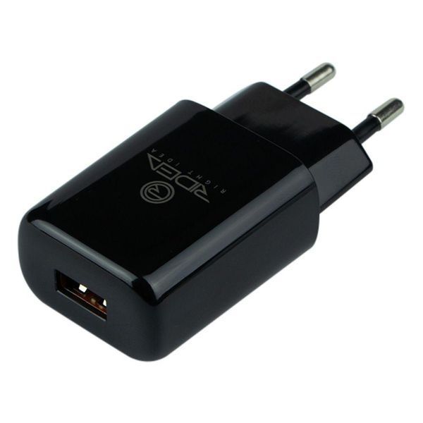Мережевий Зарядний Пристрій Ridea RW-11111 Element Micro 2.1 A 10.5W Чорний 209-00132 фото