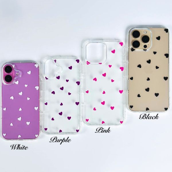 Чохол Transparent in Hearts для iPhone 15 Pro Max Білий 208-04482 фото