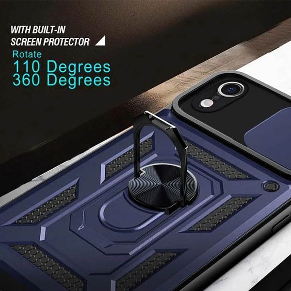 Ударопрочный чехол Camshield Serge Ring для Apple iPhone XR (6.1") Blue 208-05563 фото