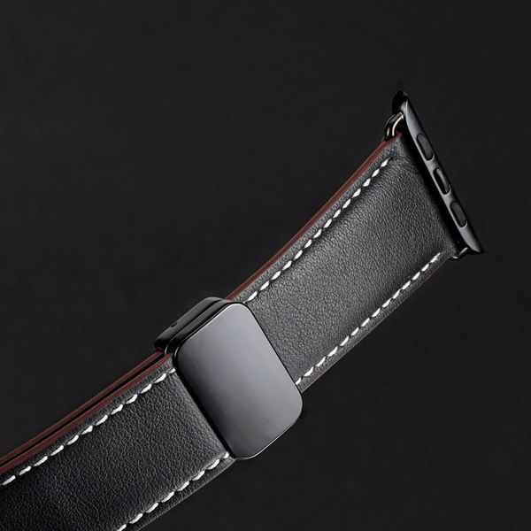 Ремінець Dux Ducis Genuine Leather для Apple Watch 38/40/41/42mm(ser.10) Black 212-01794 фото