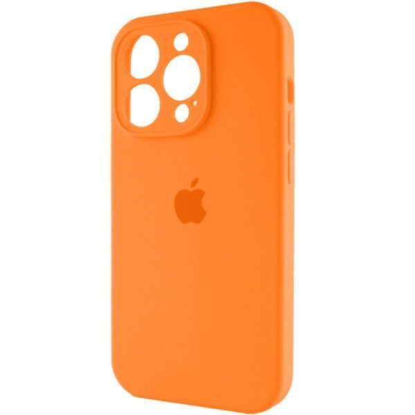 Силиконовый чехол с закрытой камерой для iPhone 14 Pro Orange 666-00877 фото