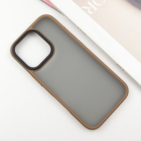 TPU+PC чехол Metal Buttons для Apple iPhone 16 Pro Max (6.9") Золотой 777-08238 фото