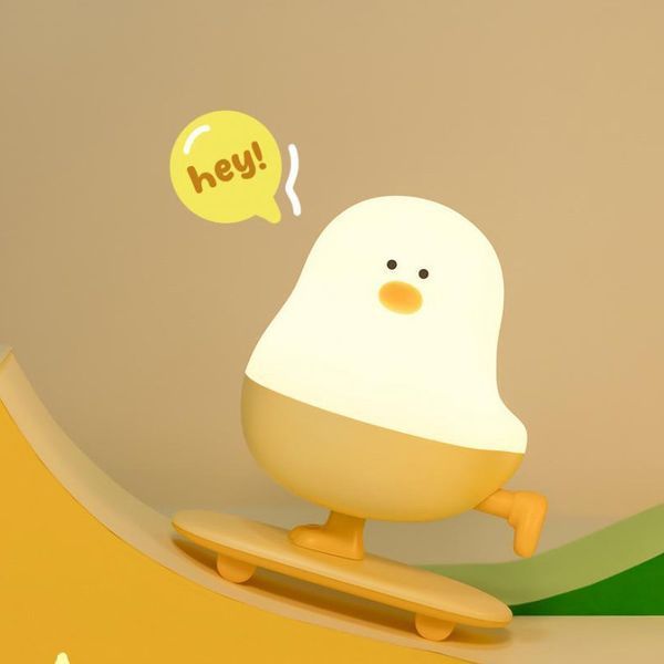Ночник L63 Chicken on a Skateboard Белый 656-03771 фото