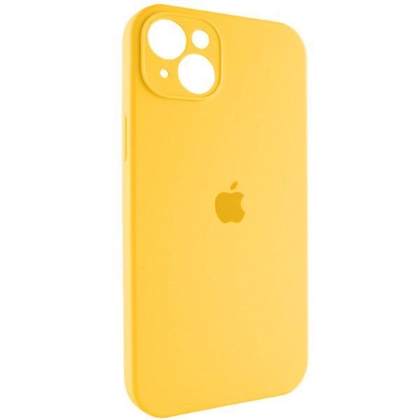Силиконовый чехол с закрытой камерой для iPhone 14 Sunny Yellow 666-00825 фото