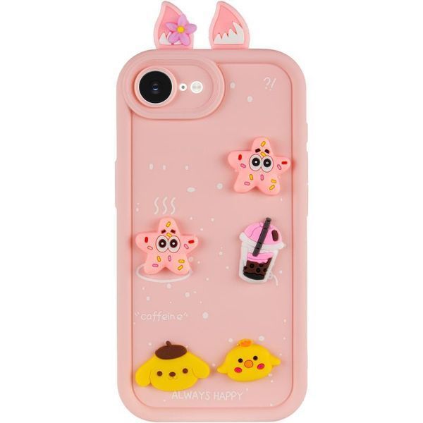 Чохол TPU Toys Case with Ears для Apple iPhone 16e\17e (6.1") Light Pink 208-05337 фото