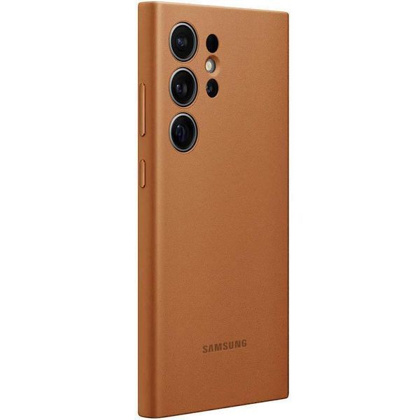 Кожаный чехол Leather Case для Samsung Galaxy S24 Ultra Brown 777-07943 фото