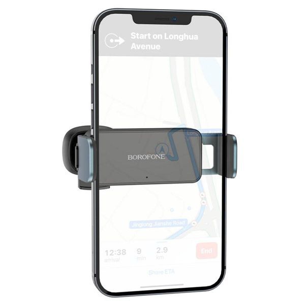 Тримач для мобільного BOROFONE BH66 Smart electric car holder Black Metal Grey 656-00455 фото