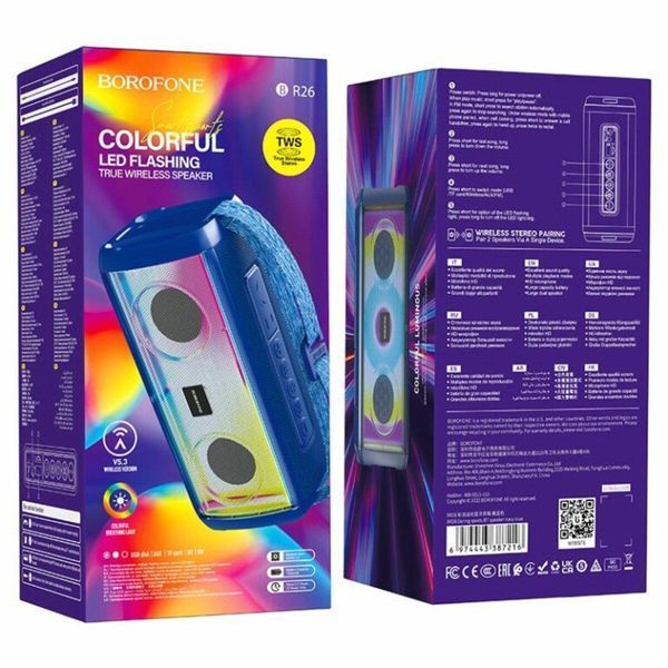 Портативна колонка BOROFONE BR26 Daring sports BT speaker Navy Blue 656-00715 фото