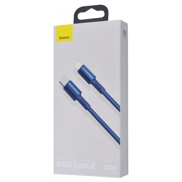 Кабель Baseus High Density Braided Type-C to Lightning PD 20W (1m) Blue CATLGD-03 фото