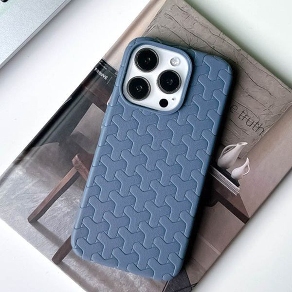 Чехол TPU Weaving для iPhone 14 Pro Max (6.7") Blue 555-00346 фото