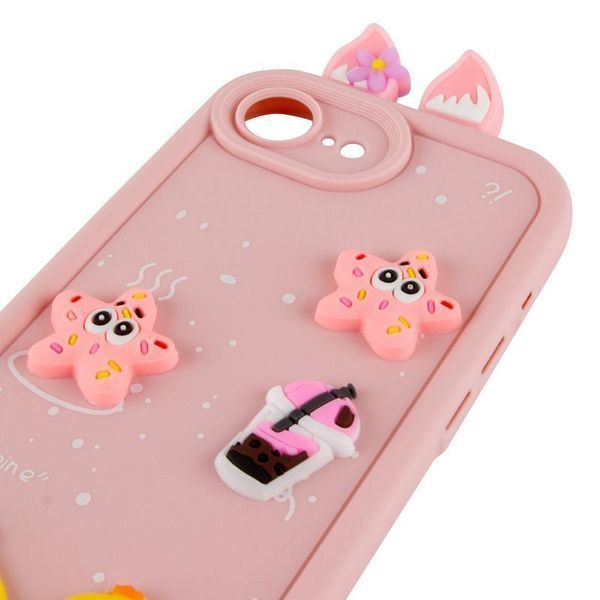 Чохол TPU Toys Case with Ears для Apple iPhone 16e\17e (6.1") Light Pink 208-05337 фото