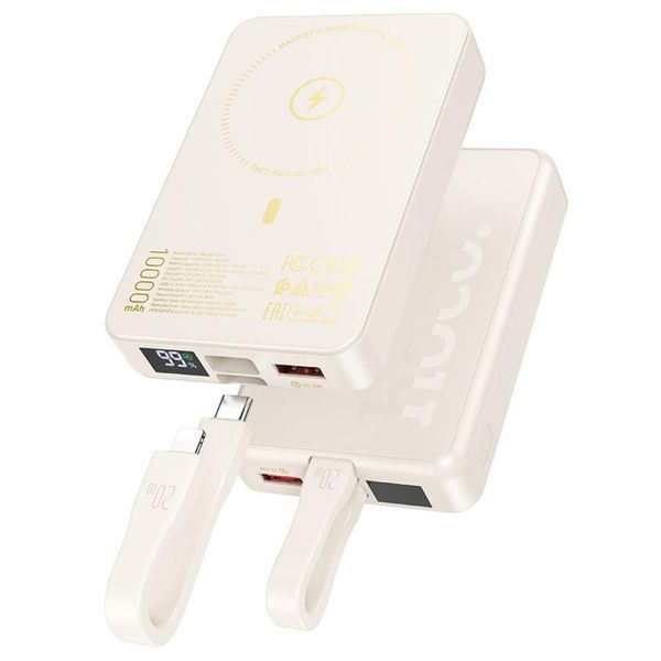 Power Bank Hoco Q24 Elegant 22.5W+PD20W з cable and magnetic 10000mAh Чорний 656-01465 фото