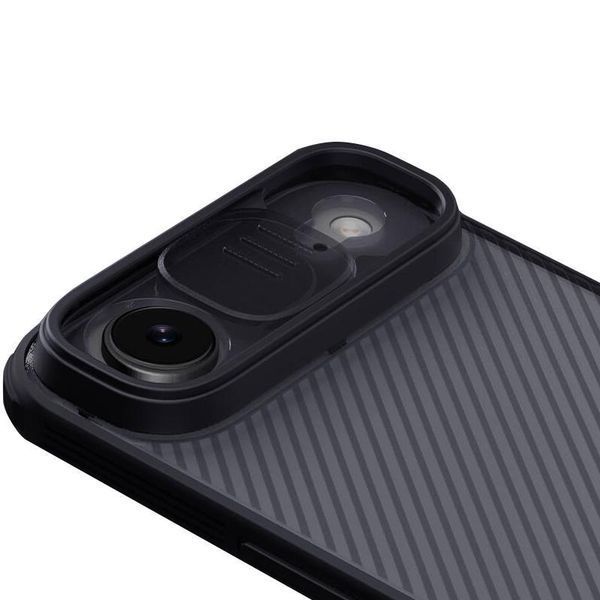 Карбонова накладка Nillkin CamShield Pro для Apple iPhone 17 Air (6.5") Transparent black 777-08143 фото