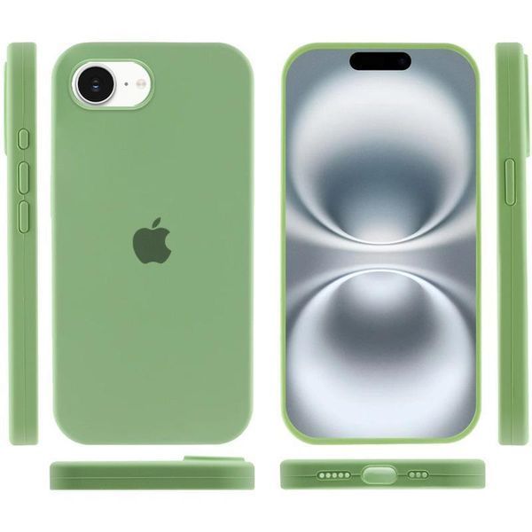 Чехол Silicone Case Full Protective для Apple iPhone 16e\17e (6.1") Mint 555-04062 фото