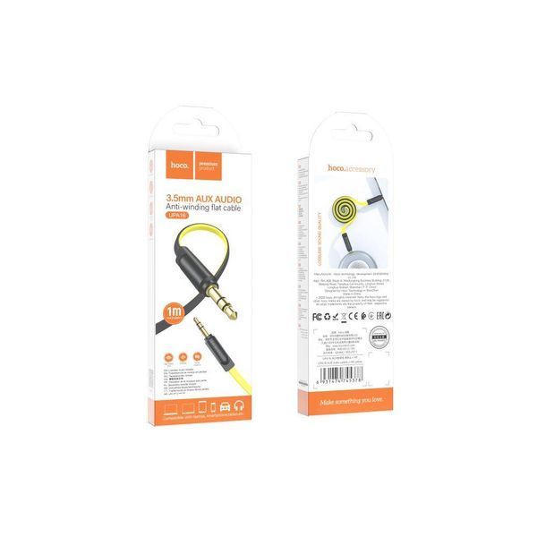 Кабель Aux Hoco UPA16 audio cable 1m Желтый 209-00317 фото