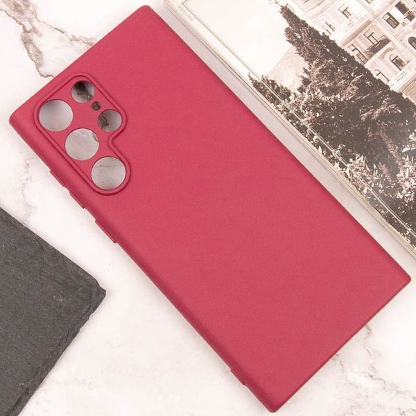 Чехол Silicone Cover Lakshmi Full Camera для Samsung Galaxy S24 Ultra Marsala 777-07102 фото