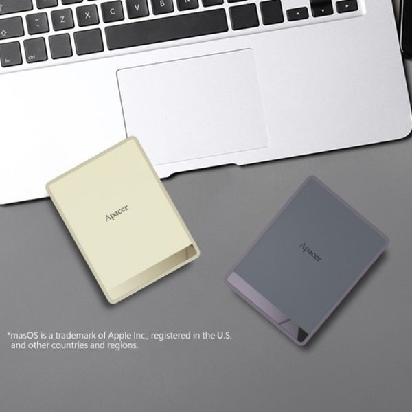 Портативний SSD Apacer AS724 512 GB USB 3.2 Gen.2 Type-C Read/Write 500MB/s Cream AP512GAS724C-1 фото