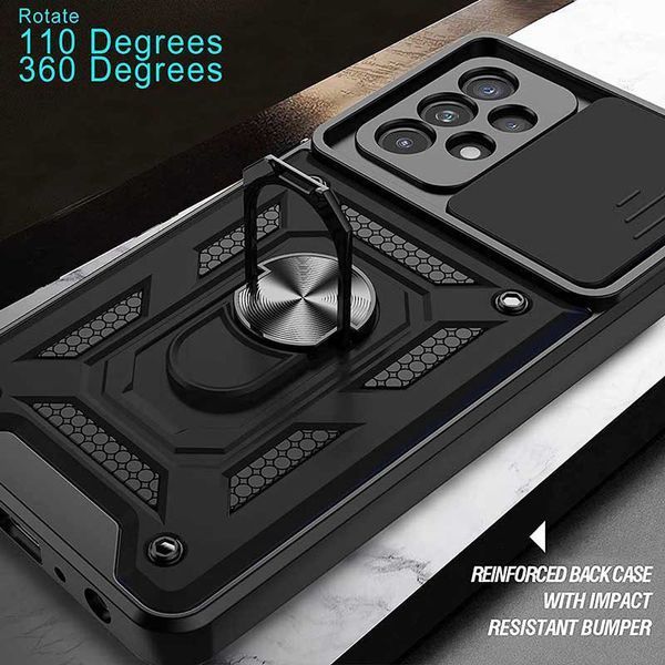 Ударостійкий чохол Camshield Serge Ring для Samsung Galaxy A13 4G Black 777-04619 фото