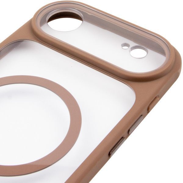 Чохол TPU+PC GETMAN Moon Clear with MagSafe для Apple iPhone 17 Air (6.5") Brown 656-08407 фото