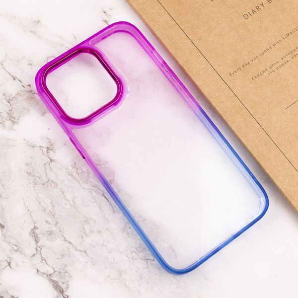 Чохол TPU+PC Fresh sip series для Apple iPhone 13 Pro (6.1") Синій / Фіолетовий 777-06712 фото