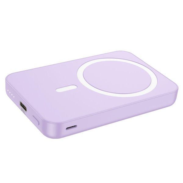 Power Bank Hoco J109 PD20W Easy Wireless Fast Charging 5000mAh Фіолетовий 656-01445 фото