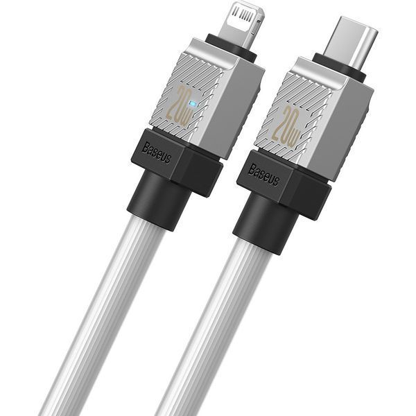 Кабель Baseus CoolPlay Series Fast Charging Cable Type-C to iP 20W 2m White CAKW000102 фото