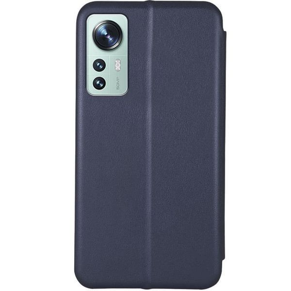 Кожаный чехол-книжка Classy для Xiaomi 12 Lite Темно-синий 777-03617 фото