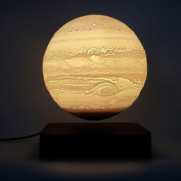 Магнитная левитирующая лампа HCNT Levitating Lamp Jupiter Light Wood Grain 656-03263 фото