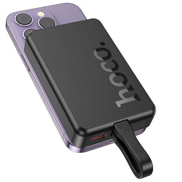Power Bank Hoco Q24 Elegant 22.5W+PD20W з cable and magnetic 10000mAh Чорний 656-01465 фото