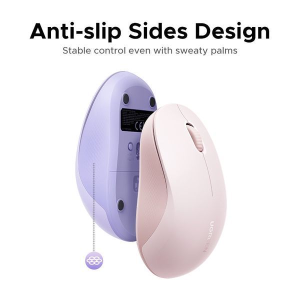 Маніпулятор миша бездротова UGREEN M331 Multi-mode Wireless Mouse Pink UGR-65625 фото