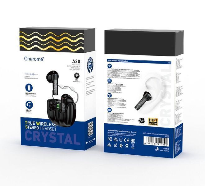 Наушники CHAROME A20 Explore Wireless Stereo Headset Black 656-00901 фото