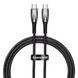Кабель Baseus Glimmer Series Fast Charging Type-C to Type-C 100W (1m) Black 209-00219 фото 1