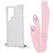 Чехол WAVE Clear Case With Strap для Samsung Galaxy S23 Ultra Pink Sand 208-05179 фото 1